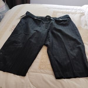 Larry Levine Dark Blue Stretch Shorts